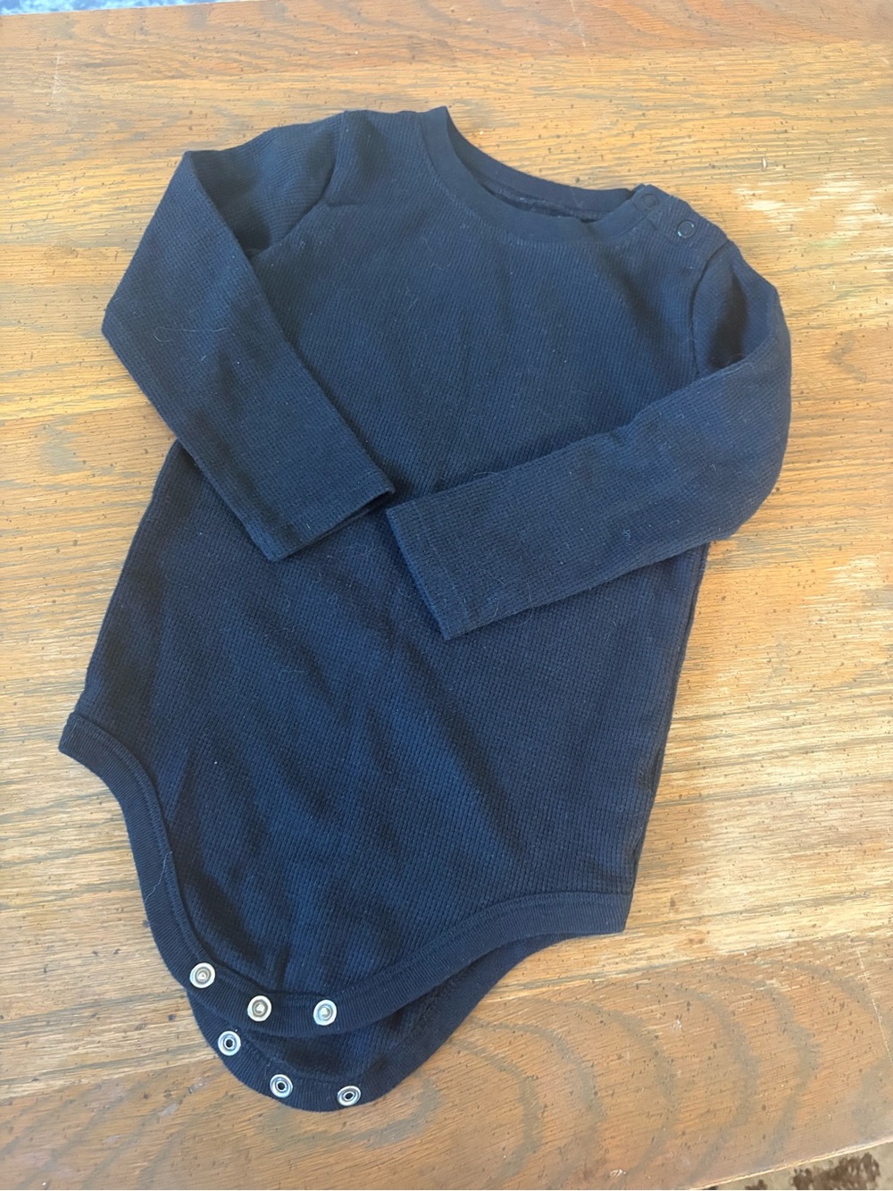 Garanimals Long-Sleeve Black Baby One-Piece Bodysuit